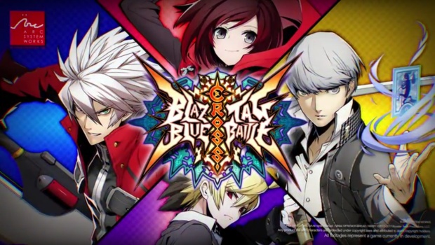 BlazBlue Cross Tag Battle official artwork with logo screenshot