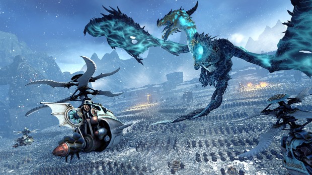Total War: Warhammer screenshot of a Norsca Frost Dragon