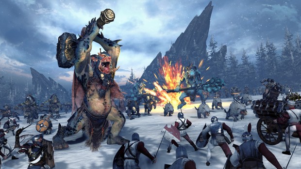 Total War: Warhammer's Throgg in battle