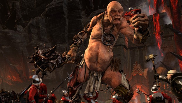 Total War: Warhammer screenshot of the Greenskin faction giant unit