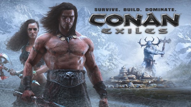 Conan Exiles The Frozen North expansion artwork and logo