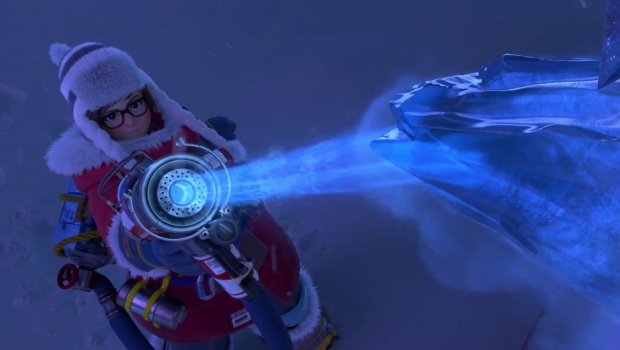 Screenshot from the Rise and Shine Mei short from Overwatch