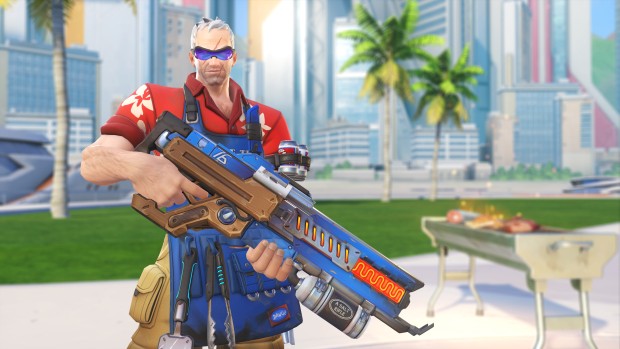 Grillmaster 76 cosmetic from Overwatch Summer Games 2017