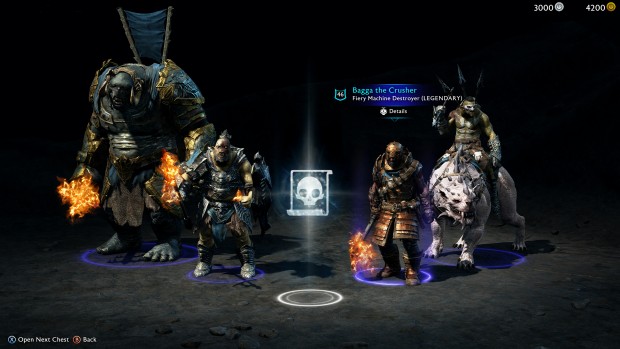 Shadow of War screenshot of the paid Loot Boxes