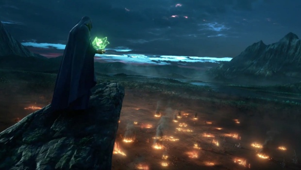 SpellForce 3 screenshot of the mage from the cinematic trailer