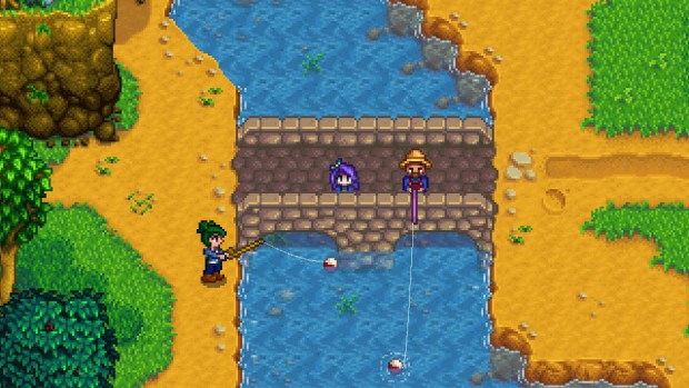 Stardew Valley fishing in multiplayer screenshot