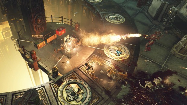 Warhammer 40k: Inquisitor - Martyr screenshot of the awesome heavy flamer in action