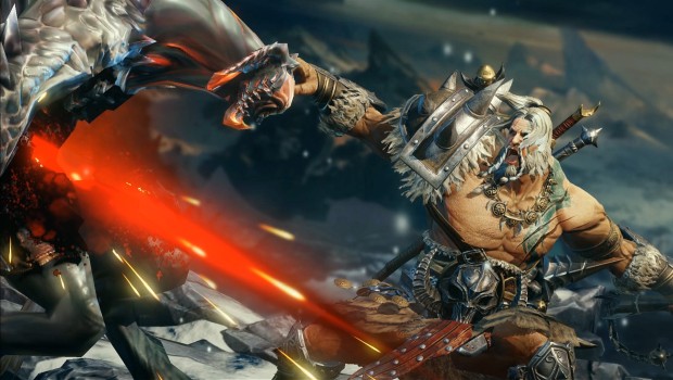Diablo Immortal screenshot of the Barbarian hero