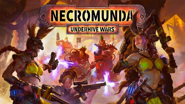 Necromunda: Underhive Wars official artwork with logo