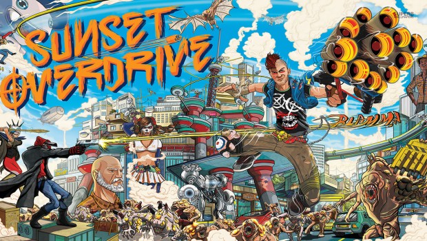 Sunset Overdrive official artwork and logo