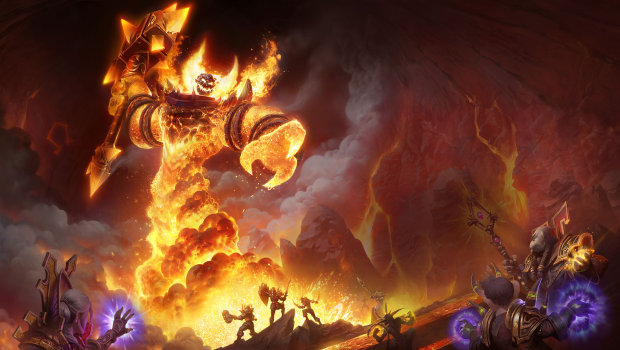 World of Warcraft: Classic artwork showing off Ragnaros