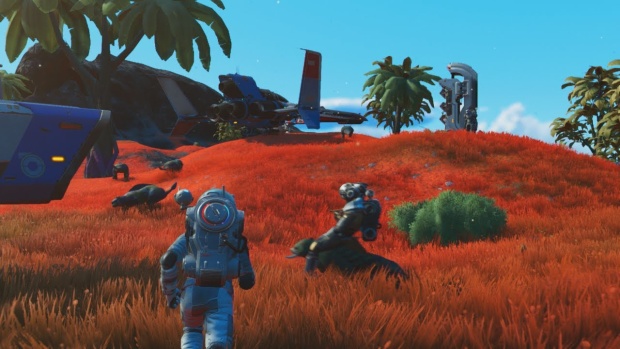 No Man's Sky screenshot from the trailer of the massive Beyond update