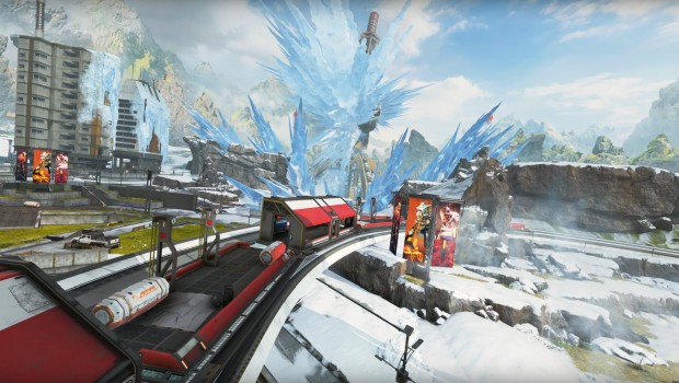 Apex Legends screenshot of the new and icy World's Edge map