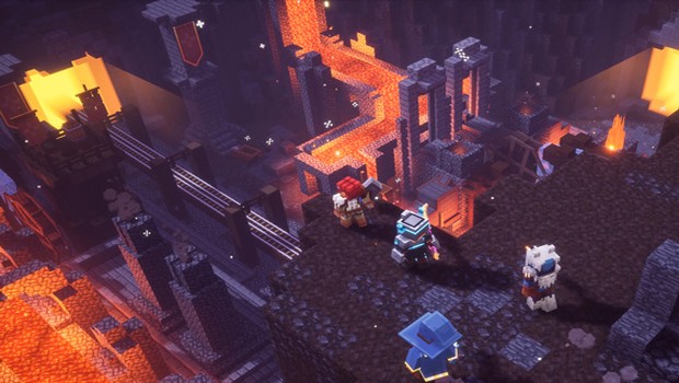 Minecraft Dungeons four-player co-op screenshot