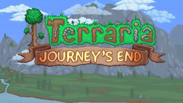 Terraria Journey's End official artwork and logo