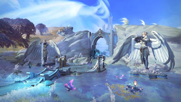 World of Warcraft: Shadowlands screenshot of the Bastion zone