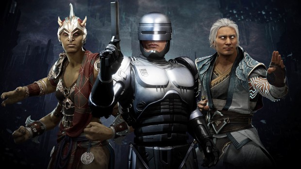 Mortal Kombat 11 screenshot of the three new characters from Aftermath