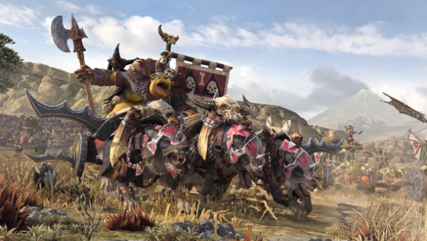 Total War: Warhammer 2 screenshot of Grom the Paunch on his chariot
