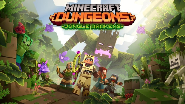 Minecraft: Dungeons official artwork for the Jungle Awakens expansion