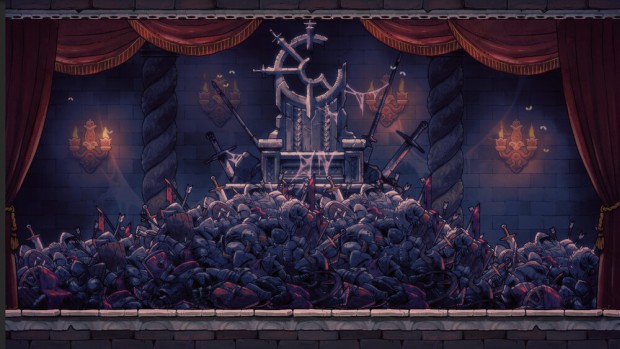 Rogue Legacy 2 screenshot of the broken throne