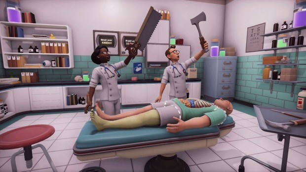 Surgeon Simulator 2 screenshot of the wacky multiplayer mode