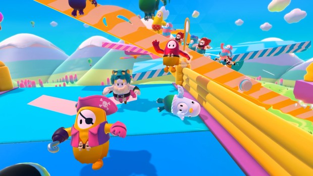 Fall Guys screenshot of some colorful multiplayer madness