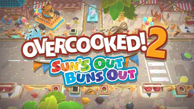 Overcooked! 2's Sun's Out, Buns Out update artwork and logo