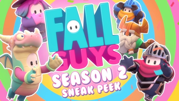 Fall Guys Season 2 artwork showing off the new costumes