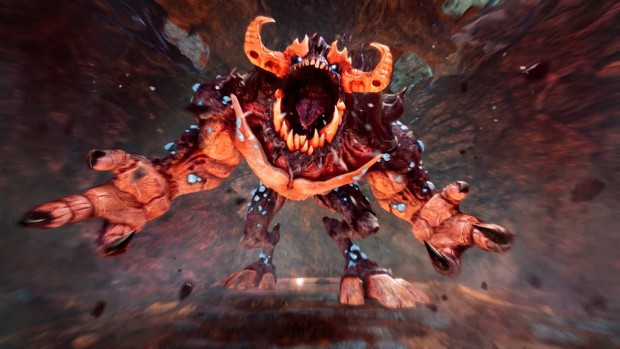 Hellbound screenshot of a demon roaring at the player