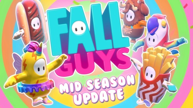 Fall Guys artwork showing off the Season 1 mid-season update