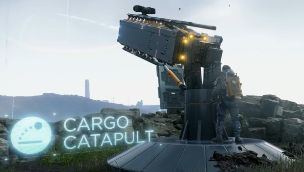 Death Stranding Director's Cut screenshot of the cargo catapult