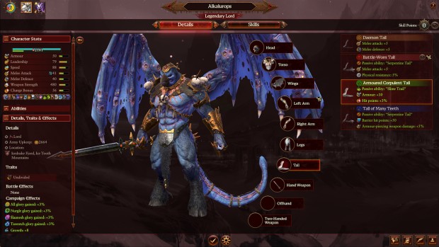 Total War: Warhammer 3 screenshot of the leaked custom Daemon Prince lord