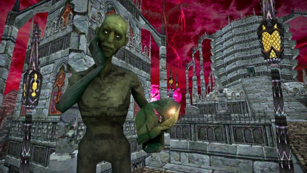 Dread Delusion retro 3D screenshot of a zombie enemy