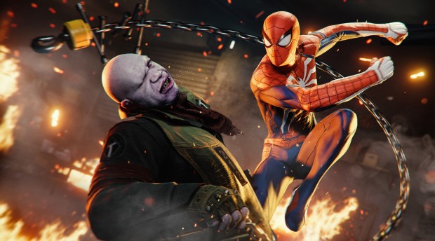 Marvel's Spider-Man Remastered PC screenshot of spidey fighting