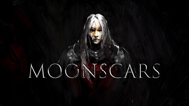 Moonscars official key art for the indie souls-like Metroidvania game