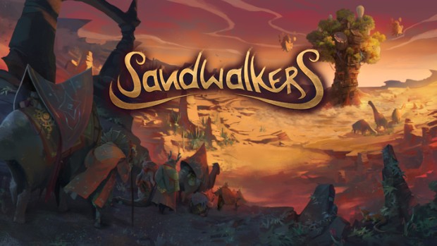 Sandwalkers indie roguelike exploration game official artwork and logo