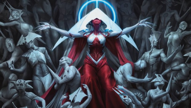 MTG Arena artwork for Elesh Norn from Phyrexia: All will be One set