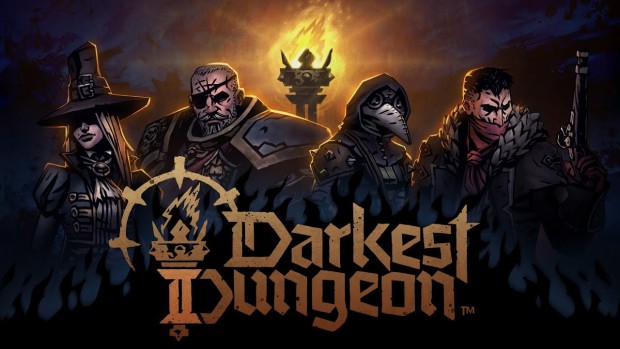 Darkest Dungeon 2 official artwork and logo for the indie roguelike