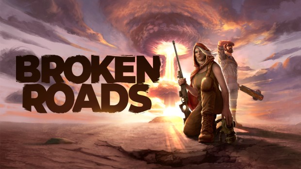 Broken Roads official key art for the philosophical post-apocalyptic cRPG