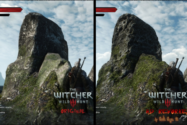 Witcher 3 HD texture mod makes rock and graphics in general look amazing