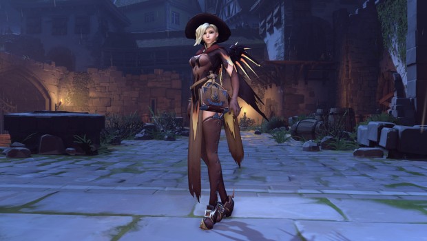 Overwatch's Halloween Witch Mercy cosmetic skin