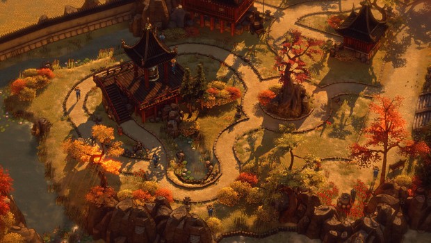 Shadow Tactics screenshot showcasing the lovely visuals