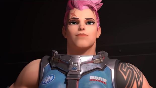 Zarya from Sombra's animated short Infiltration