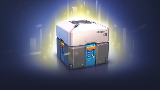 The official artwork for the Overwatch loot box