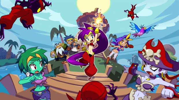 Shantae: Half-Genie Hero official artwork starring the various characters