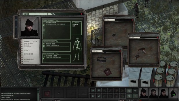 Copper Dreams alpha screenshot of menus and items