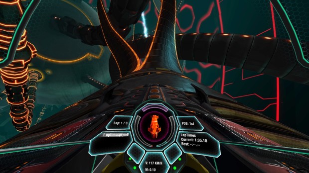 Radial-G how it would look like with the Oculus Rift