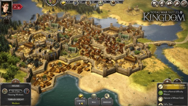 Total War Battles: Kingdom building up your base