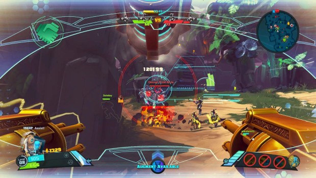 Battleborn's ISIC shooting with his ultimate ability