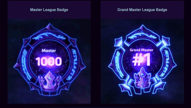 Grand Master and Master League badges